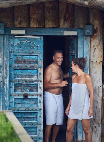 Houtgestookte Maa sauna Fort Resort Beemster